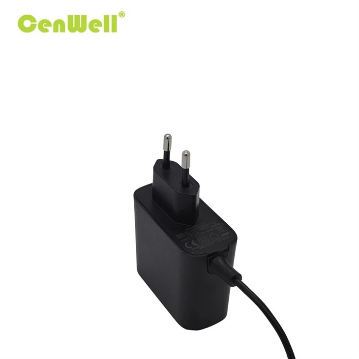 36W GaN Wall-mounted AC Power Adapter EU Plug suppliers